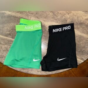 Nike Pro 3” compression shorts small set of 2